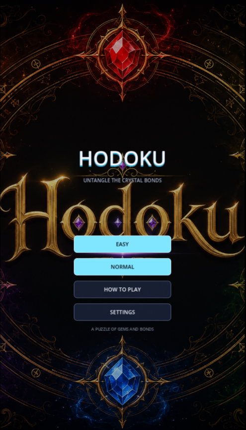 Hodokuのタイトル画面